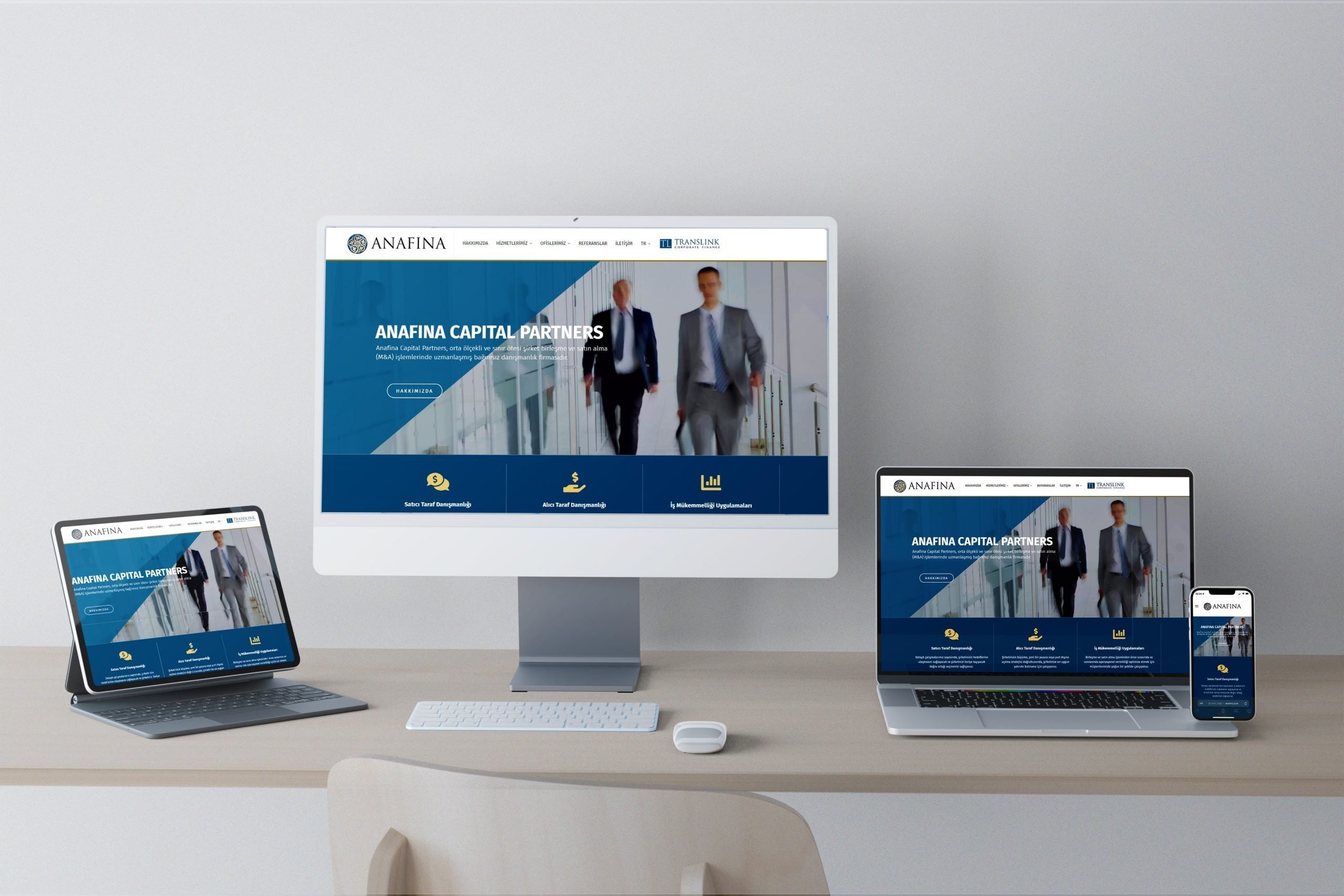 Anafina Capital Partners Web Tasarım